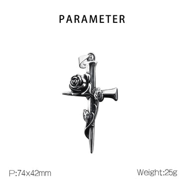 Basic Cross Stainless Steel Polishing Unisex Charms