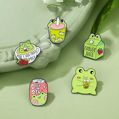 Basic Frog Alloy Stoving Varnish Unisex Brooches