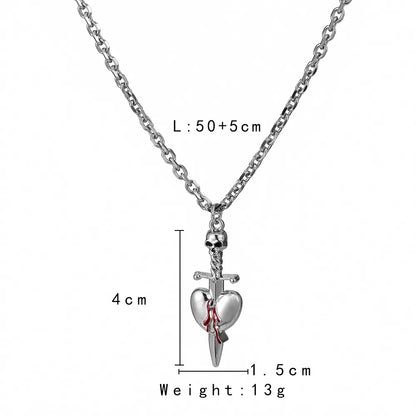 Basic Geometric Alloy Plating Men'S Pendant Necklace