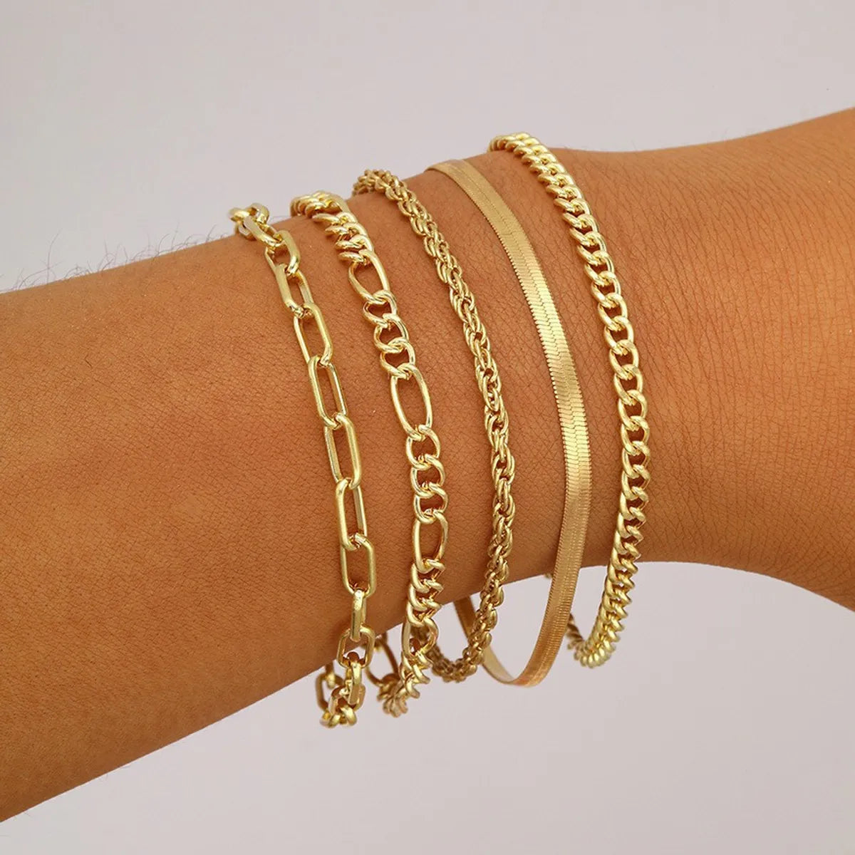 Basic Geometric Alloy Women'S Bracelets