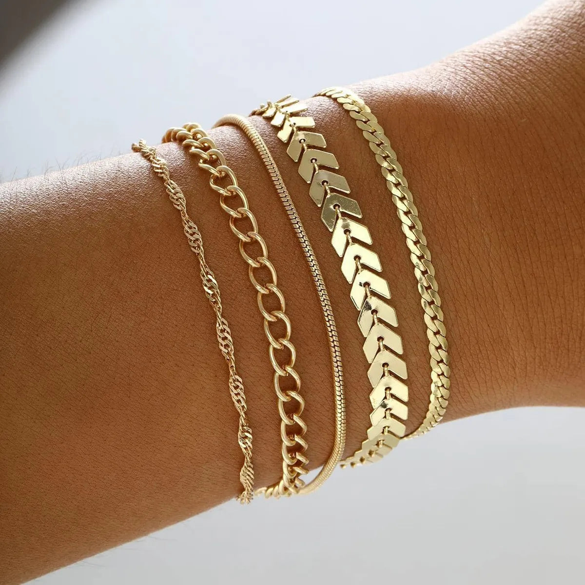 Basic Geometric Alloy Women'S Bracelets