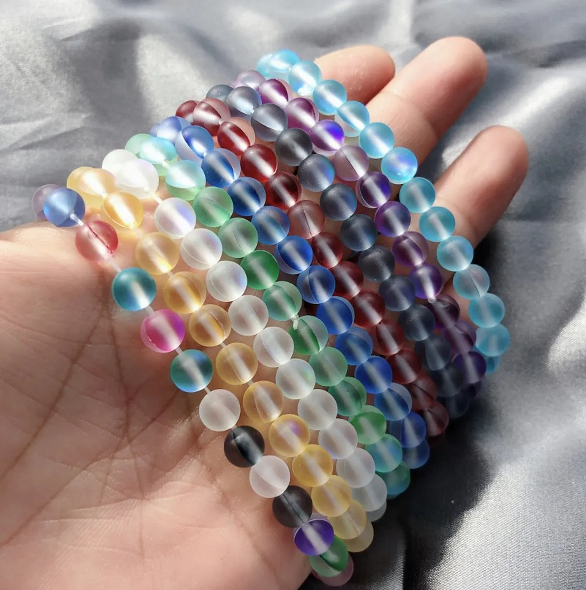 Basic Geometric Glass Beaded Bracelets