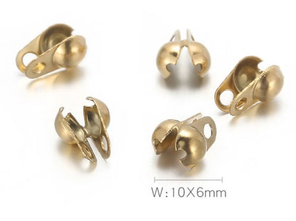 5 Pieces Stainless Steel 18K Gold Plated Geometric