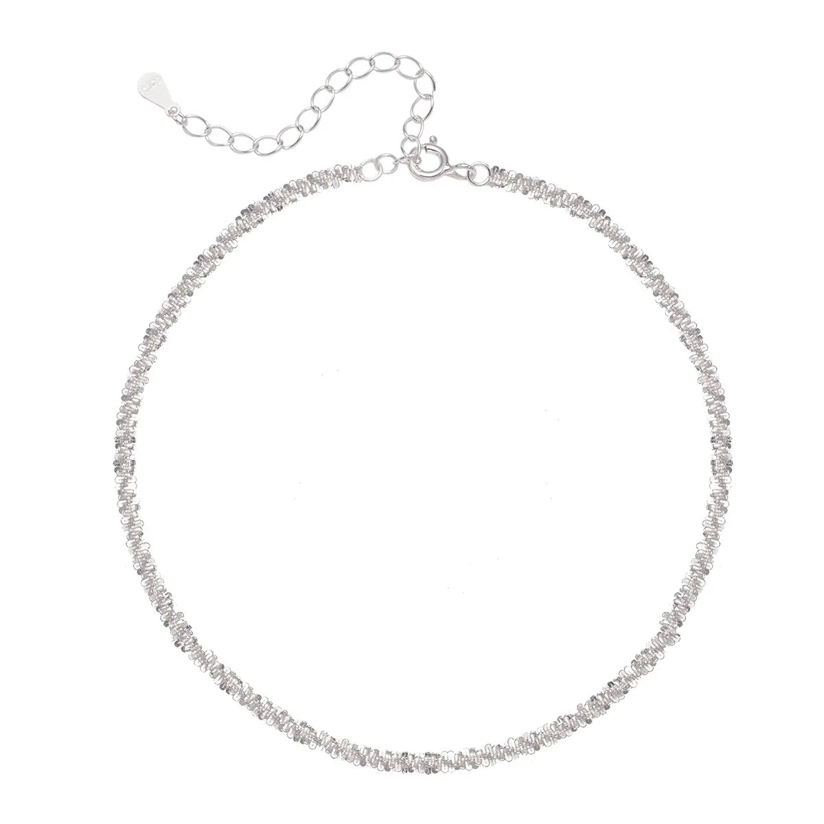 Basic Geometric Sterling Silver Women'S Bracelets Necklace