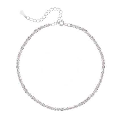 Basic Geometric Sterling Silver Women'S Bracelets Necklace