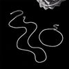 Basic Geometric Sterling Silver Women'S Bracelets Necklace