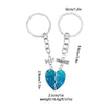 Basic Heart Shape Alloy Epoxy Plating Diamond Artificial Diamond Magnet Women'S Bag Pendant Keychain