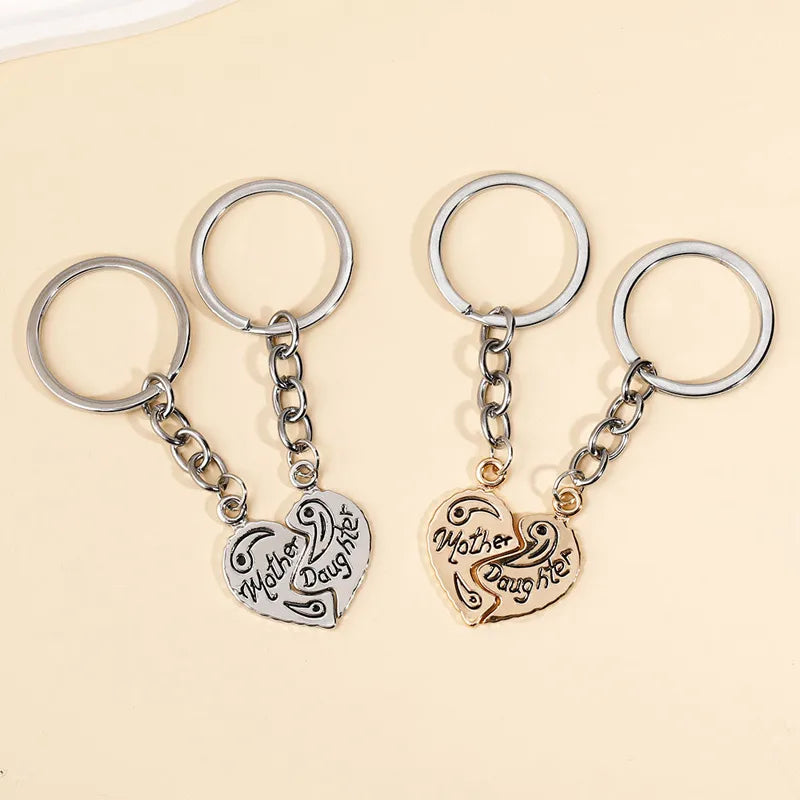 Basic Heart Shape Alloy Epoxy Plating Diamond Artificial Diamond Magnet Women'S Bag Pendant Keychain