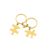 Basic Jigsaw Customization Laser Engraving 201 Stainless Steel Plating Unisex Bag Pendant Keychain