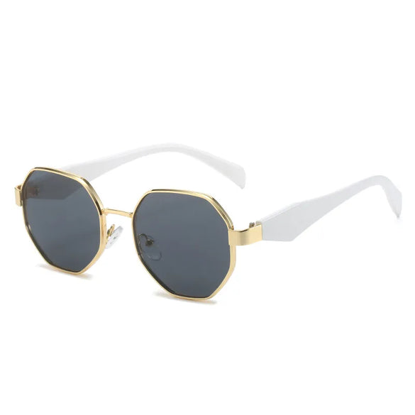 Basic Lady Simple Style Geometric Pc Polygon Full Frame Women'S Sunglasses