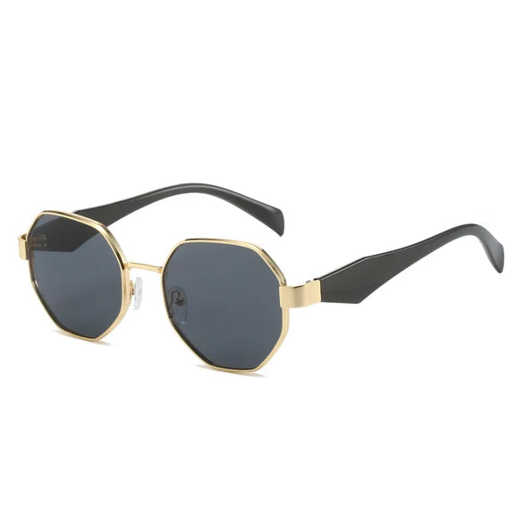 Basic Lady Simple Style Geometric Pc Polygon Full Frame Women'S Sunglasses