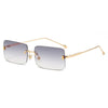 Basic Lady Solid Color Pc Square Frameless Women'S Sunglasses
