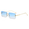 Basic Lady Solid Color Pc Square Frameless Women'S Sunglasses