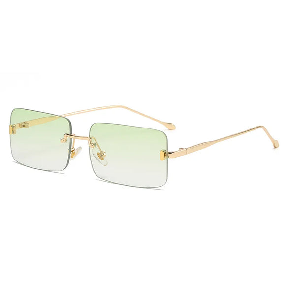 Basic Lady Solid Color Pc Square Frameless Women'S Sunglasses
