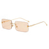 Basic Lady Solid Color Pc Square Frameless Women'S Sunglasses