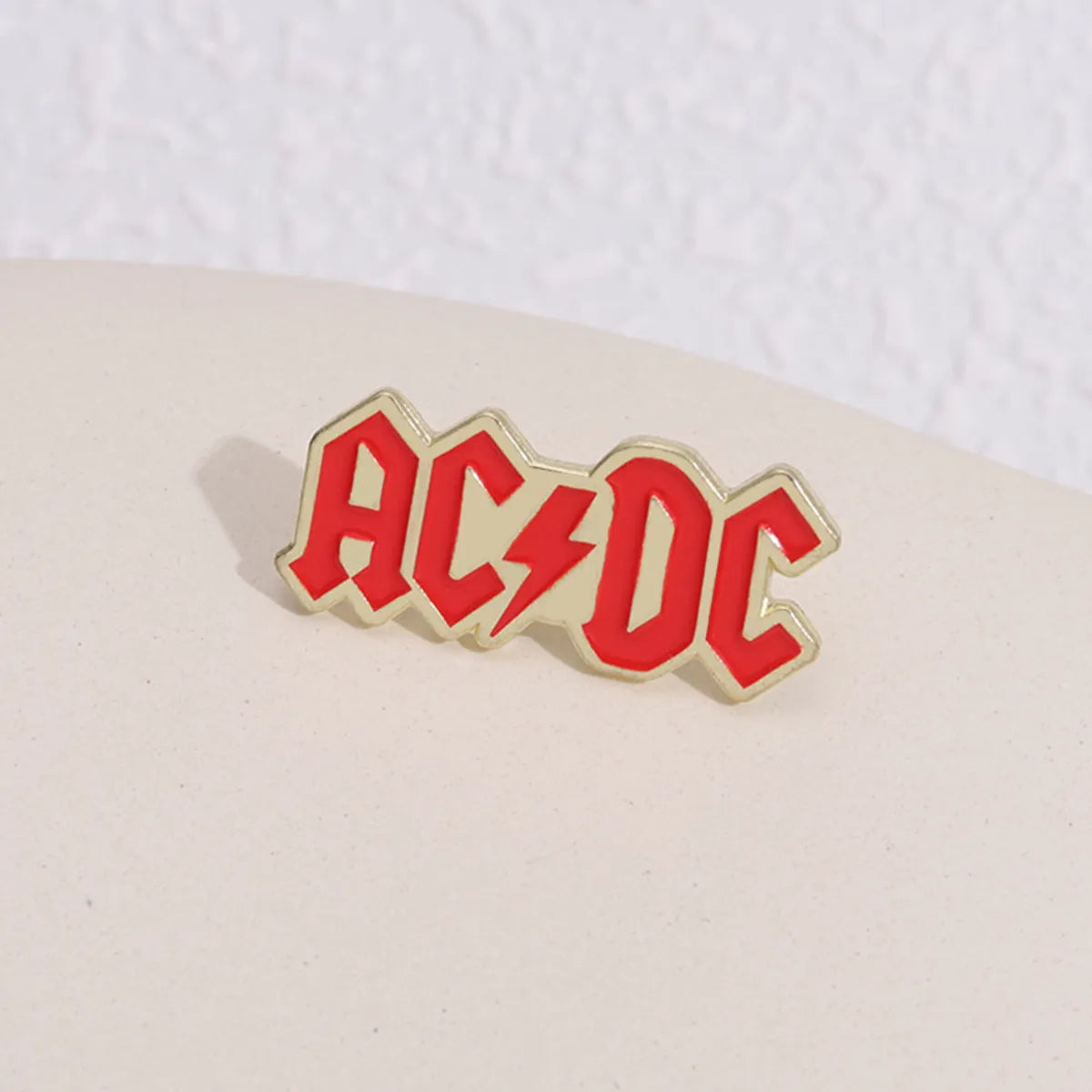 Basic Letter Alloy Plating Unisex Brooches