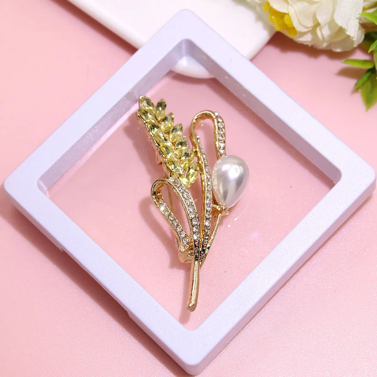 Basic Modern Style Classic Style Animal Flower Alloy Plating Inlay Artificial Pearls Rhinestones Women'S Brooches