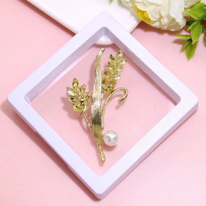 Basic Modern Style Classic Style Animal Flower Alloy Plating Inlay Artificial Pearls Rhinestones Women'S Brooches