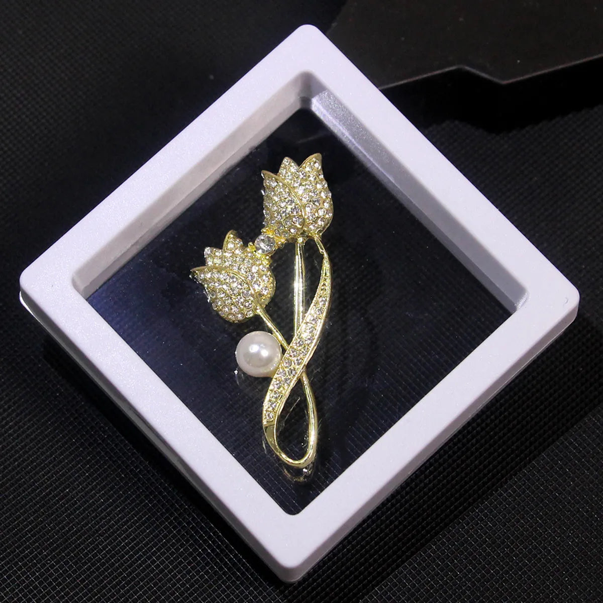 Basic Modern Style Classic Style Animal Flower Alloy Plating Inlay Artificial Pearls Rhinestones Women'S Brooches