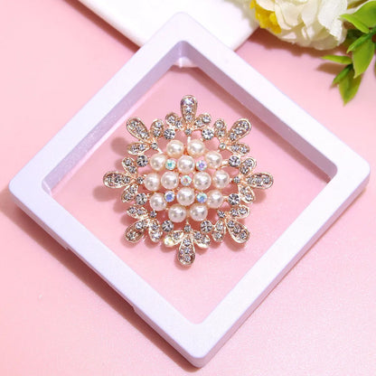 Basic Modern Style Classic Style Animal Flower Alloy Plating Inlay Artificial Pearls Rhinestones Women'S Brooches