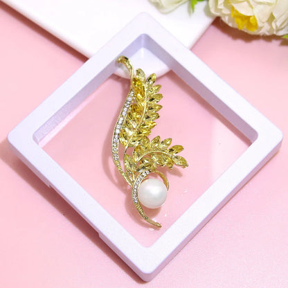 Basic Modern Style Classic Style Animal Flower Alloy Plating Inlay Artificial Pearls Rhinestones Women'S Brooches