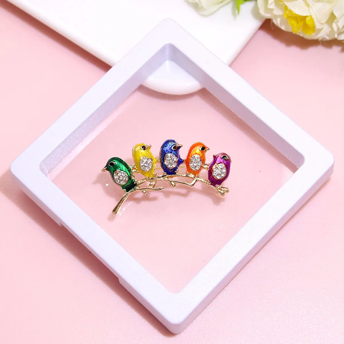 Basic Modern Style Classic Style Animal Flower Alloy Plating Inlay Artificial Pearls Rhinestones Women'S Brooches