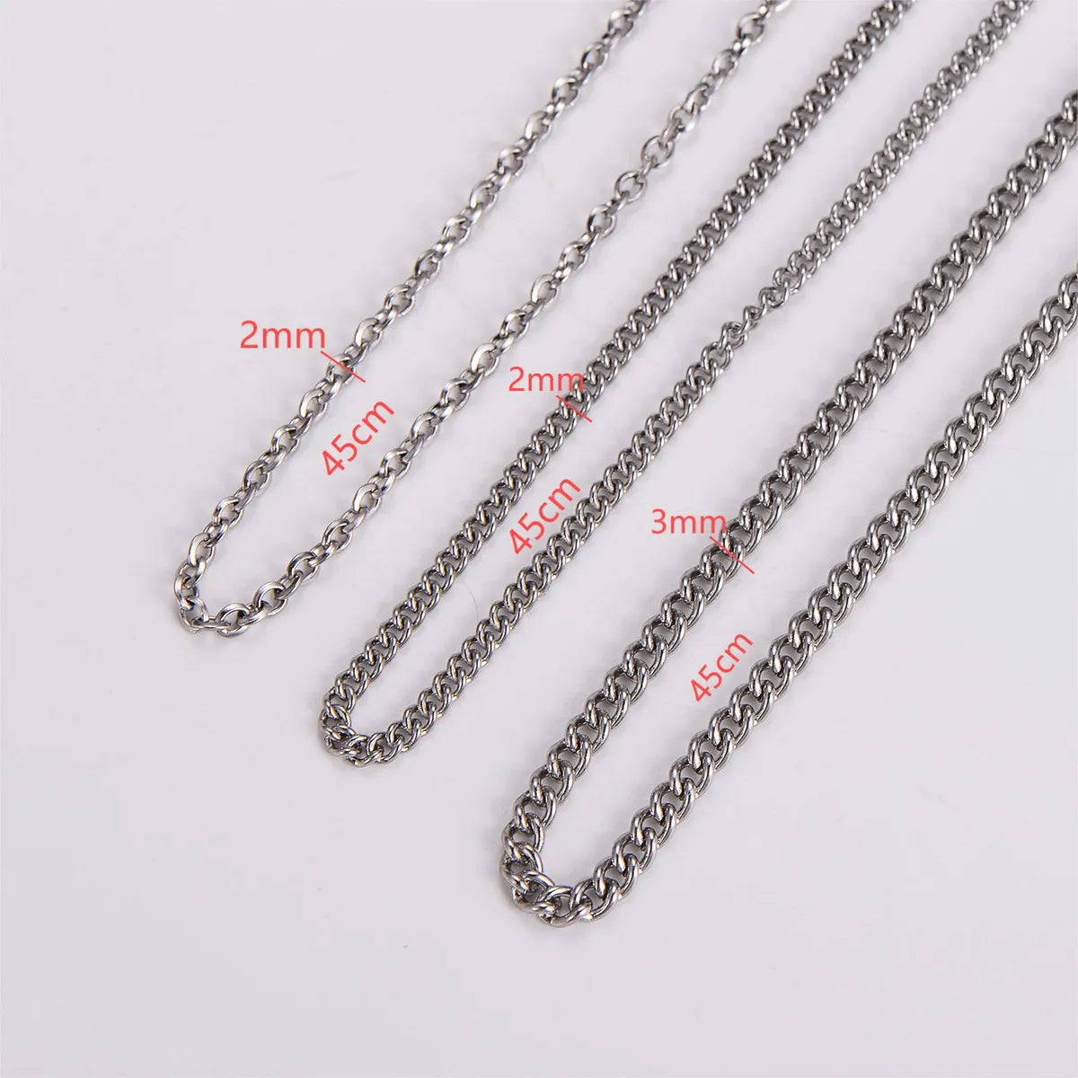 Basic Modern Style Classic Style Chain 304 Stainless Steel Men'S Necklace