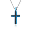 Basic Modern Style Classic Style Cross Titanium Steel Plating Inlay Solid Carbon Fiber Men'S Pendant Necklace