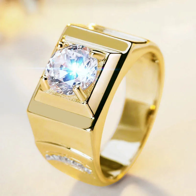 Basic Modern Style Classic Style Geometric Alloy Inlay Zircon Unisex Rings