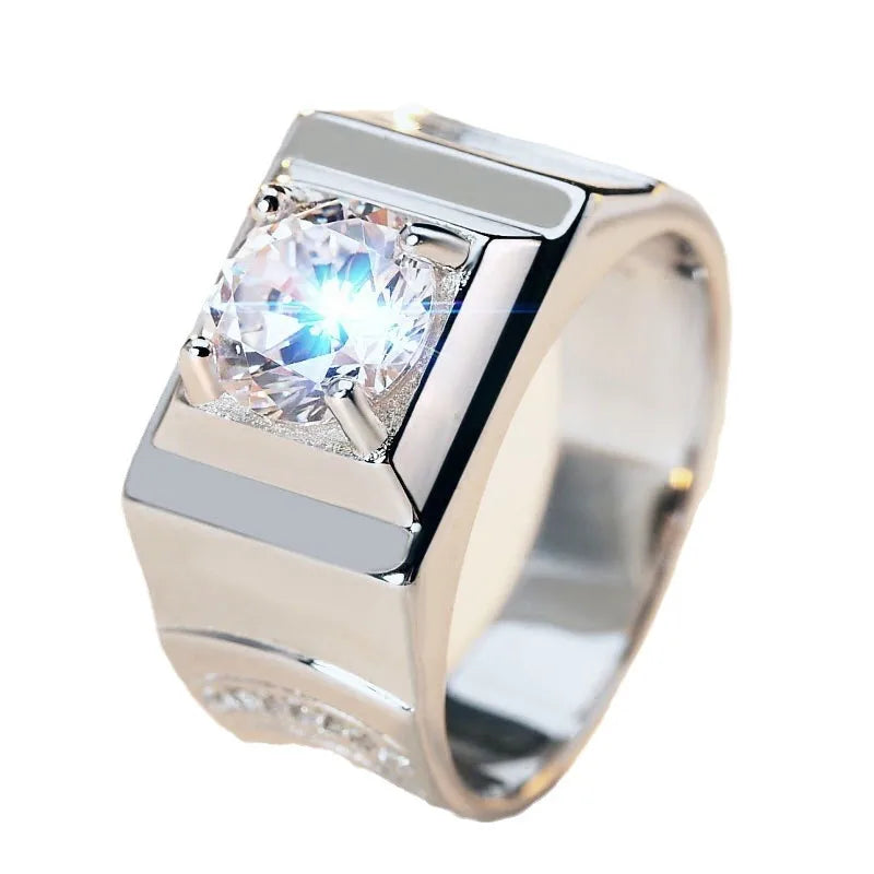 Basic Modern Style Classic Style Geometric Alloy Inlay Zircon Unisex Rings