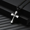 Basic Modern Style Classic Style Geometric Cross Titanium Steel Plating Men'S Pendant Necklace