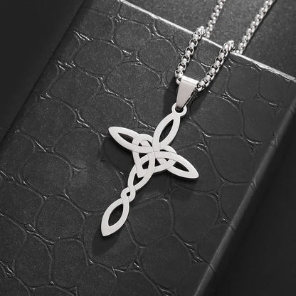 Basic Modern Style Classic Style Geometric Cross Titanium Steel Plating Unisex Pendant Necklace