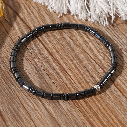 Basic Modern Style Classic Style Geometric Semi-Precious Stone Beaded Men'S Bracelets