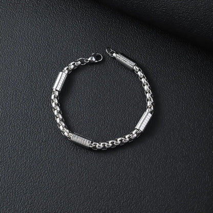 Basic Modern Style Classic Style Geometric Solid Color Titanium Steel Polishing Unisex Bracelets