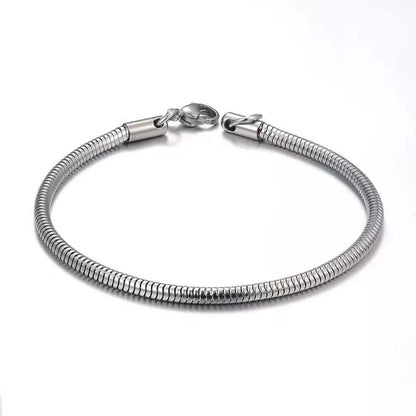 Basic Modern Style Classic Style Geometric Solid Color Titanium Steel Polishing Unisex Bracelets