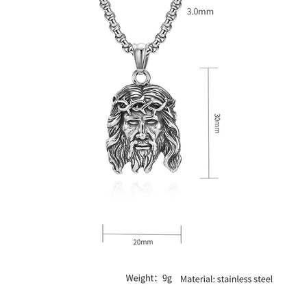 Basic Modern Style Classic Style Human 304 Stainless Steel 18K Gold Plated Men'S Pendant Necklace