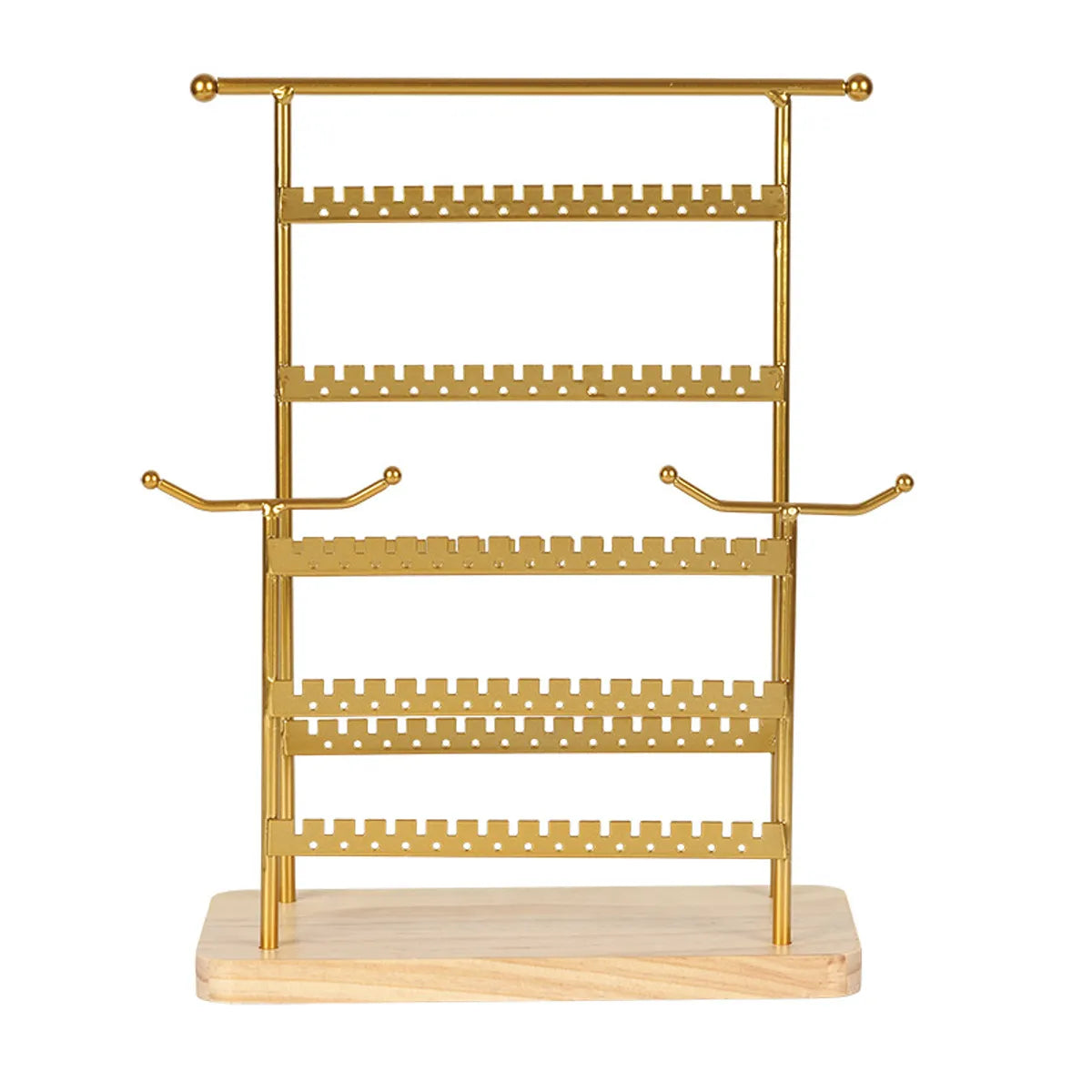 Basic Modern Style Classic Style Square Solid Wood Metal Iron Jewelry Display Jewelry Rack