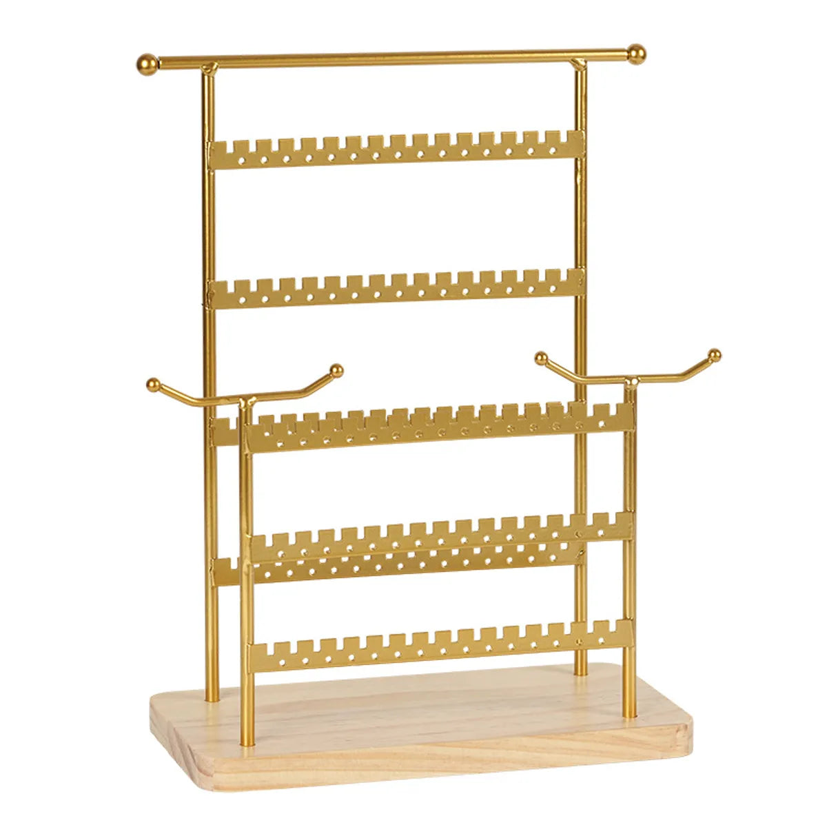 Basic Modern Style Classic Style Square Solid Wood Metal Iron Jewelry Display Jewelry Rack