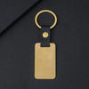 Basic Modern Style Geometric Customization Laser Engraving 201 Stainless Steel Pu Leather Plating Unisex Bag Pendant Keychain