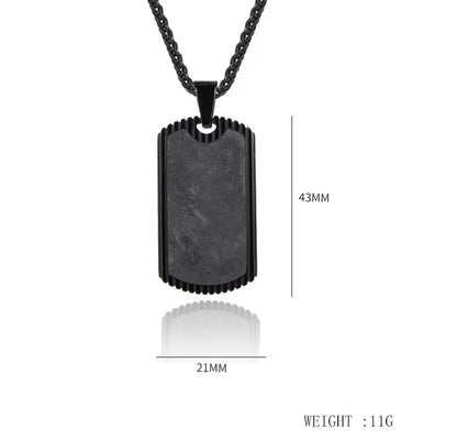 Basic Modern Style Geometric Solid Color 304 Stainless Steel Plating Men'S Pendant Necklace