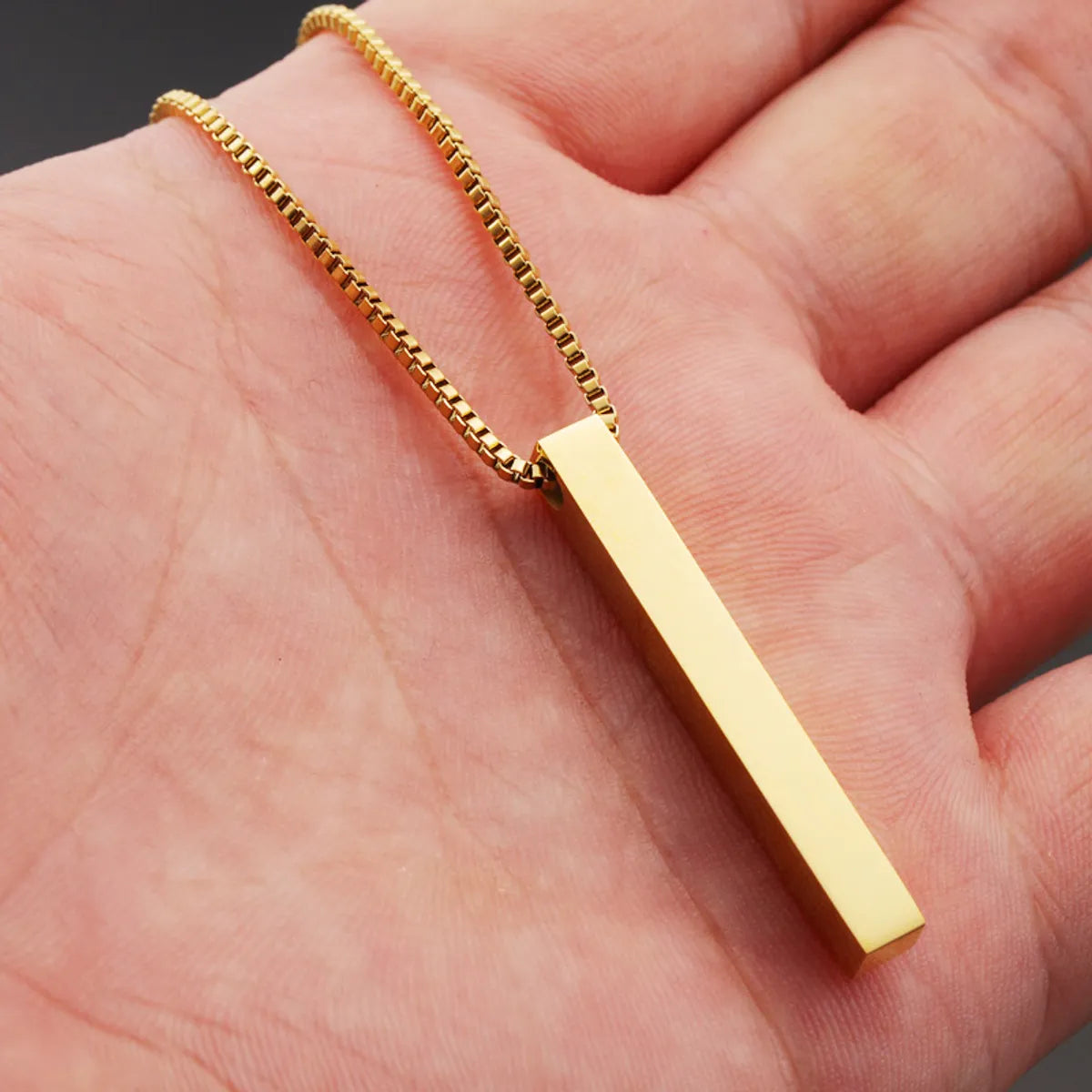 Basic Modern Style Geometric Stainless Steel Plating Gold Plated Silver Plated Pendant Necklace