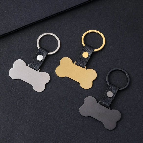 Basic Modern Style Simple Style Customization Laser Engraving Unforgettable 201 Stainless Steel Pu Leather Plating Unisex Bag Pendant Keychain