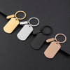 Basic Modern Style Simple Style Geometric Customization Laser Engraving 201 Stainless Steel Plating Unisex Bag Pendant Keychain
