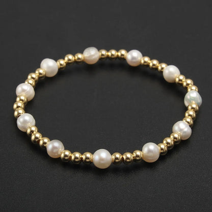 Basic Modern Style Streetwear Round 304 Stainless Steel 18K Gold Plated Bracelets In Bulk