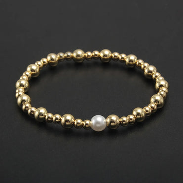 Basic Modern Style Streetwear Round 304 Stainless Steel 18K Gold Plated Bracelets In Bulk