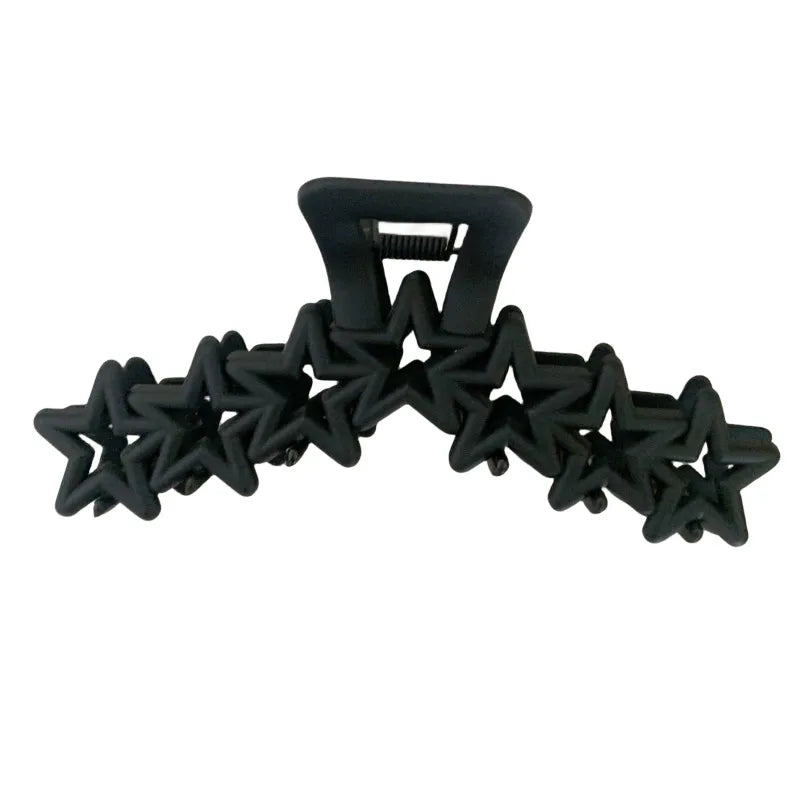 Women'S Basic Pentagram Plastic Hair Claws