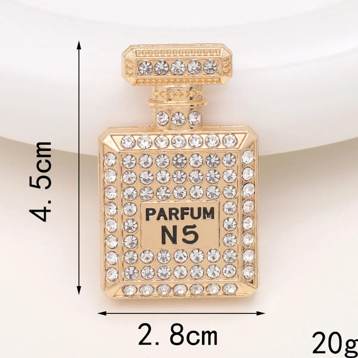 Basic Perfume Bottle Metal Plating Inlay Artificial Gemstones Artificial Pearls Jewelry Accessories