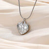 Wholesale Jewelry Basic Retro Classic Style Heart Shape 304 Stainless Steel Pendant Necklace