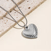 Wholesale Jewelry Basic Retro Classic Style Heart Shape 304 Stainless Steel Pendant Necklace