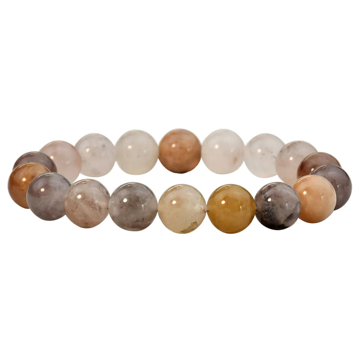 Basic Round Natural Stone Beaded Handmade Bracelets